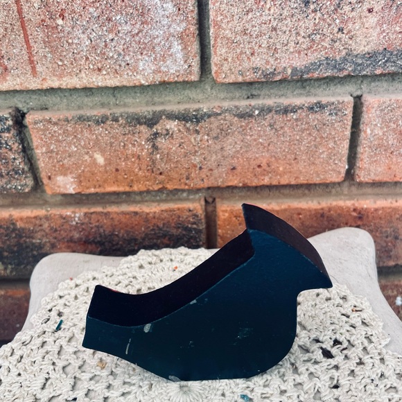 *Red & Black Buffalo Check Cardinal Shelf Sitter - Picture 6 of 11